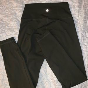 Lululemon Wunder Under 7/8 Dark Green